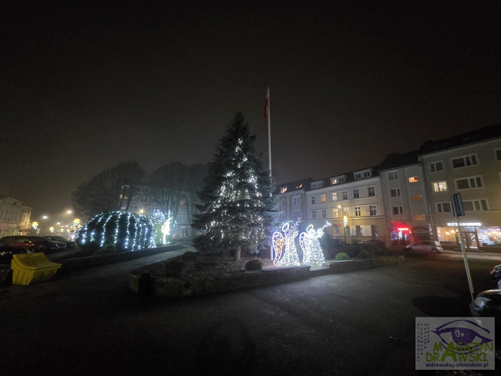 Drawskie iluminacje świąteczne