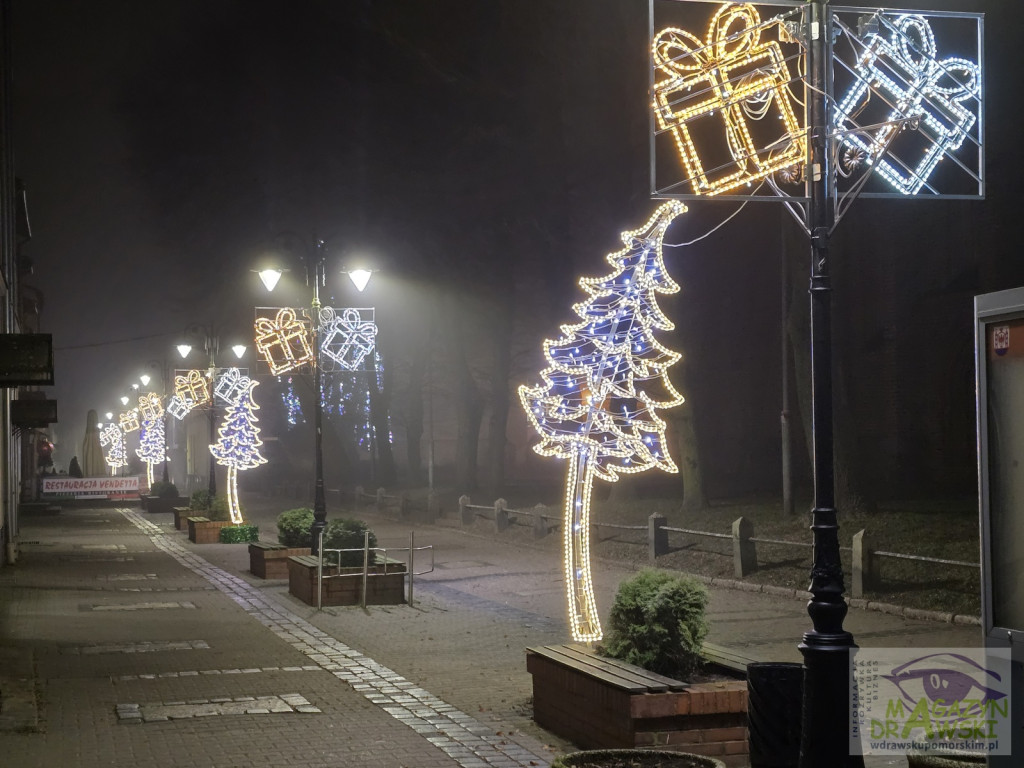 Drawskie iluminacje świąteczne