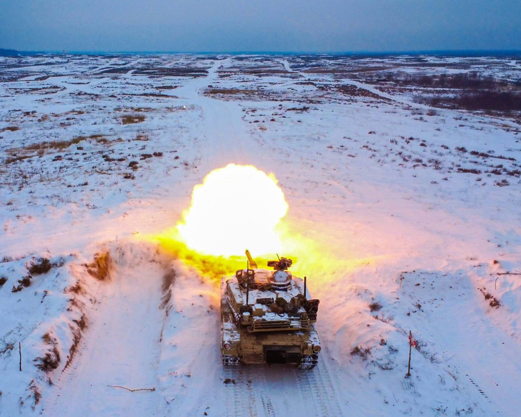 Strzały z Polskiego Abramsa