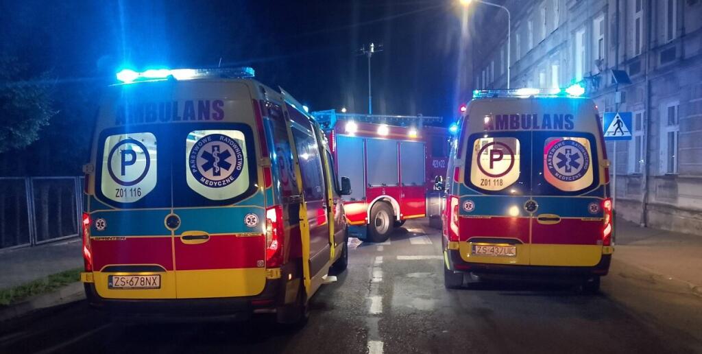 Złocieniec. Strażacy wynieśli 3 osoby