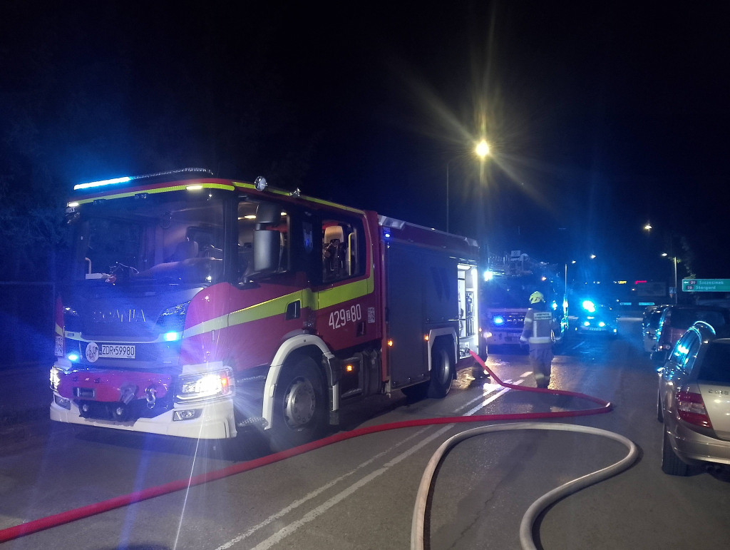 Złocieniec. Strażacy wynieśli 3 osoby
