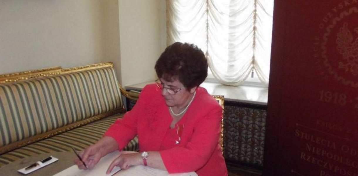 KRZYŻ KAWALERSKI ORDERU ODRODZENIA POLSKI DLA MIESZKANKI CZAPLINKA