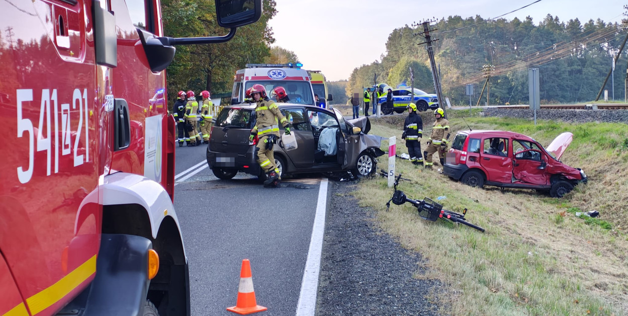 [DK 20] Wypadek na trasie Czaplinek - Szczecinek. 3 osoby poszkodowane 