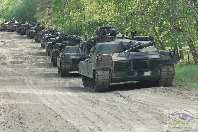 ABRAMS na poligonie w Drawsku