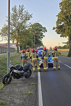 Motocykl uderzył w pojazd-3132