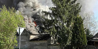 Poważny pożar zabudowań w Prostyni -9834