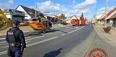 Wybuch gazu zablokował DK 10 - lądował śmigłowiec LPR-15173