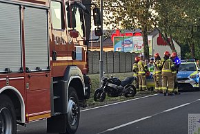 Motocyklista zderzył się z pojazdem osobowym-15858