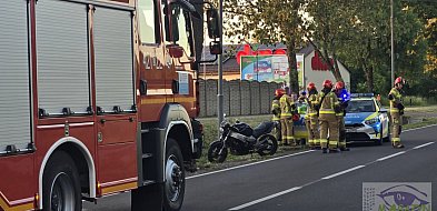 Motocyklista zderzył się z pojazdem osobowym-15858