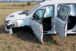 Wypadek trzech pojazdów - droga krajowa nr 20 zablokowana-16517