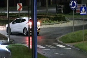 Na rondzie pod prąd i ... 25 letni pirat drogowy nagrany i ukarany-17081