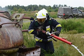 Na poligonie zapalił się czołg-17195