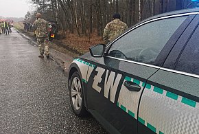 8 poszkodowanych żołnierzy po wypadku pojazdu ciężarowego na poligonie drawskim