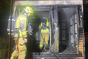 Sauna stanęła w ogniu