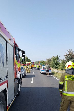 Zderzenie 3 pojazdów na DK 20-3159
