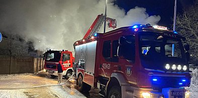 5 zastępów strażackich gasiło pożar w Czaplinku-17962