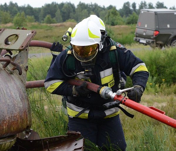 Na poligonie zapalił się czołg-17195