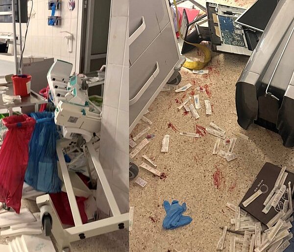 Pacjent SOR zaatakował ratownika medycznego i zniszczył sprzęt szpitalny
