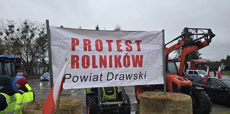 Protest rolników przeciwko Mercosur, traktory przy drogach - najwięcej w zachodnio - 17275