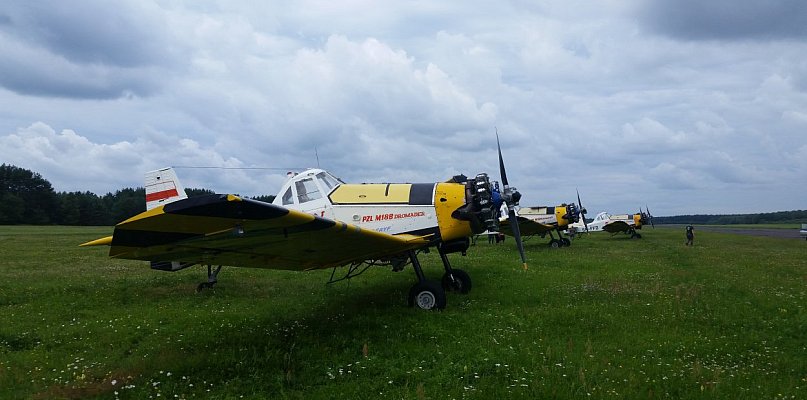 6 zastępów straży pożarnej i 3 samoloty gaszą pożar koło Tuczna