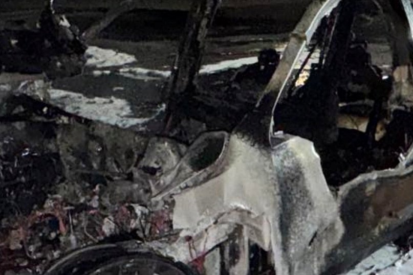 Pożar samochodu pod Czaplinkiem