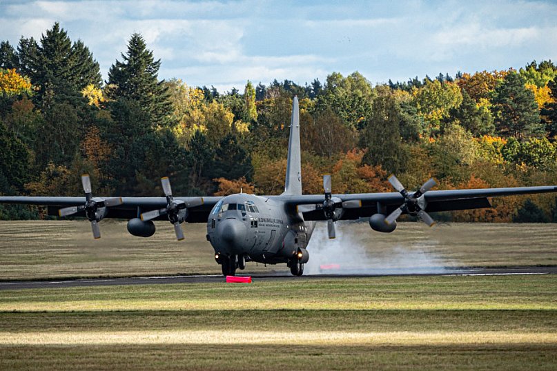 C-130 Hercules lądował pod Drawskiem Pomorskim