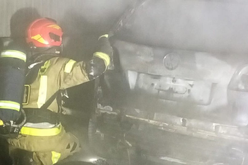 Pożar garażu w Drawsku Pomorskim