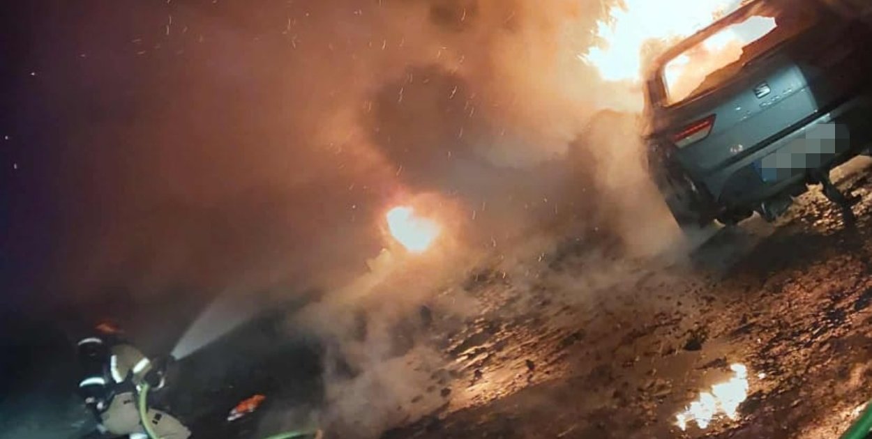 Nocny pożar w Drawsku Pomorskim