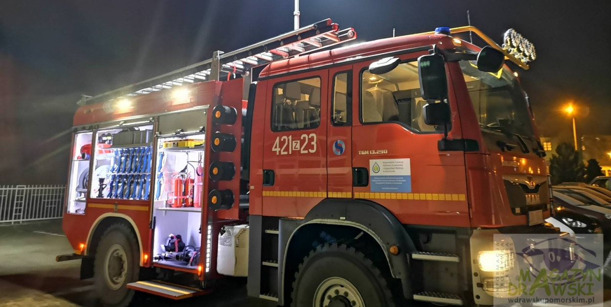 Pożar w budynku przy ul. Starogrodzkiej